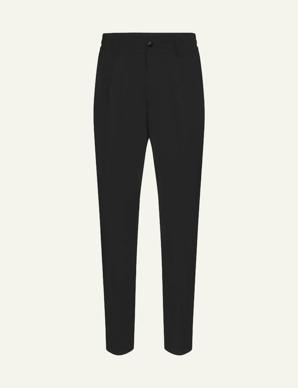 Drykorn CHASY tailored pants black tapered cropped front flat view