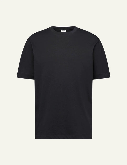 Men's Drykorn Raphael black cotton crew neck regular fit T-shirt