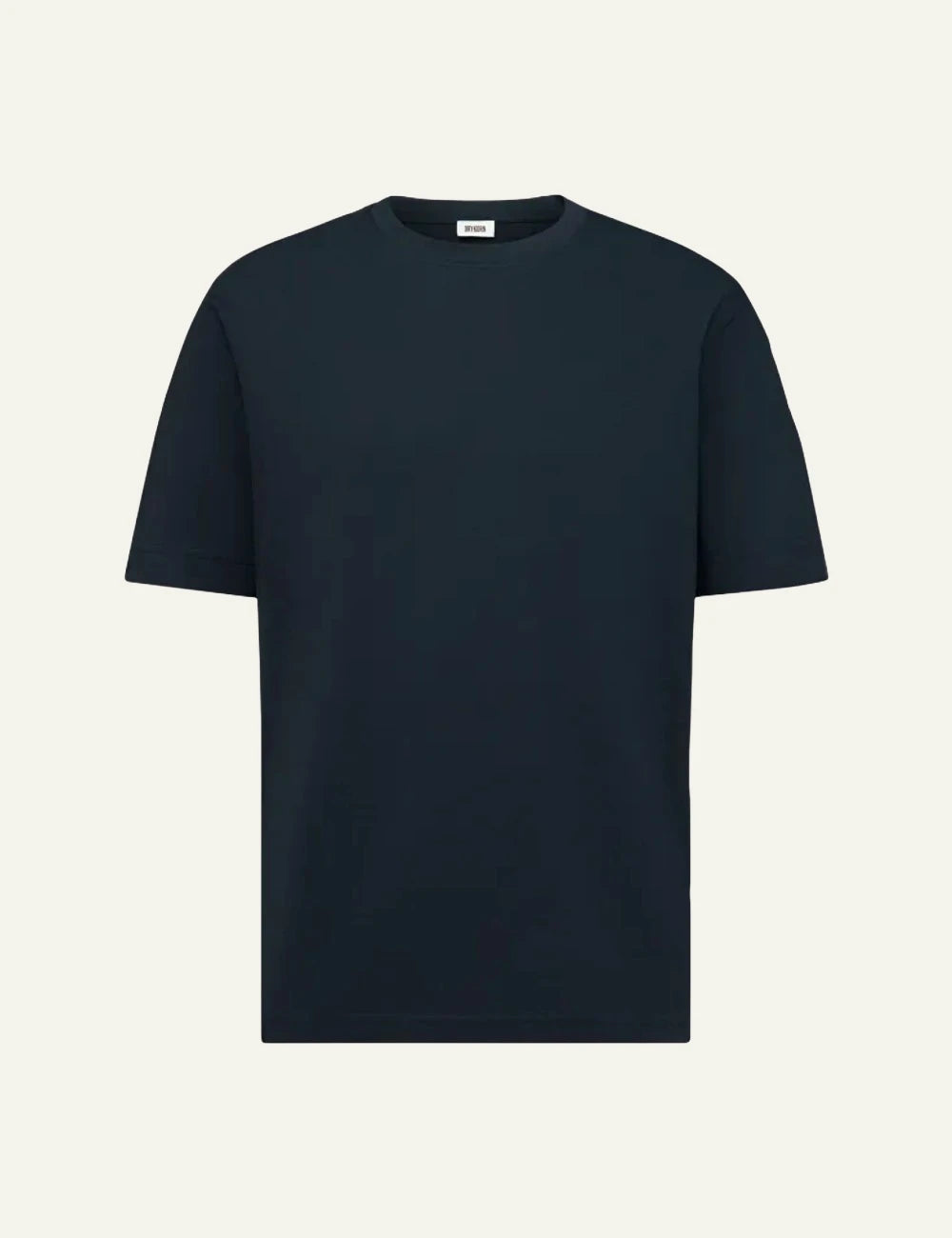 Men's Drykorn Raphael dark blue cotton crew neck regular fit T-shirt