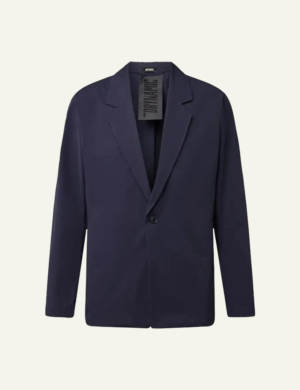 Drykorn NOLEN blazer navy relaxed fit single button front flat view