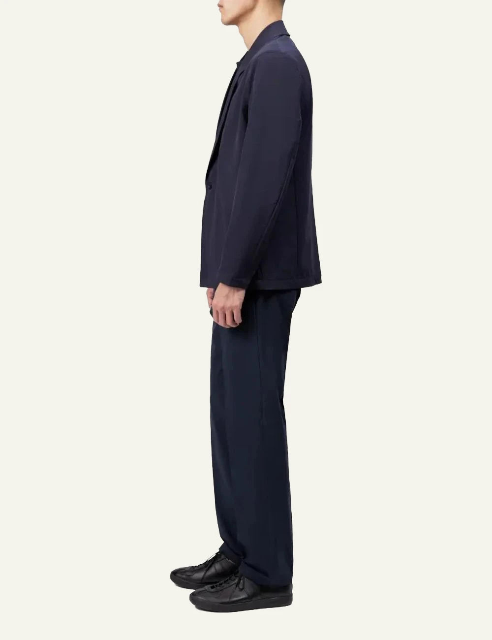Drykorn NOLEN blazer navy relaxed fit single button side view