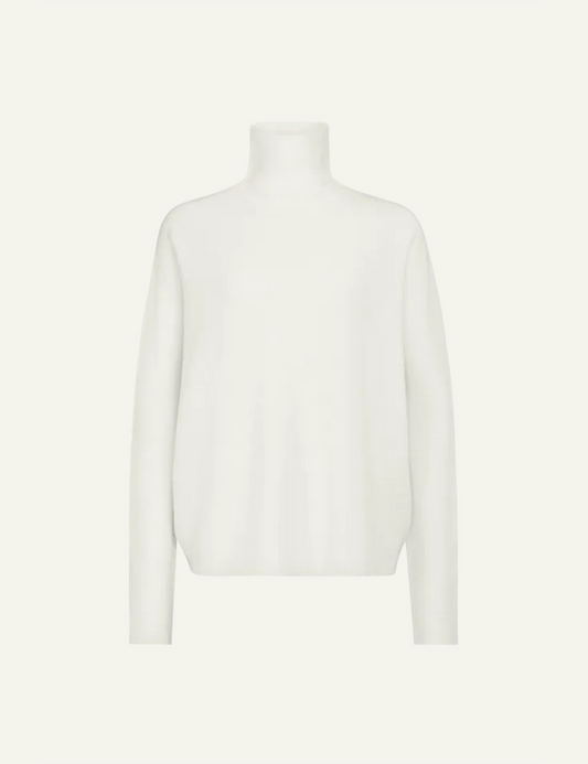 Women's DRYKORN Liora oversized merino wool turtleneck sweater in ivory