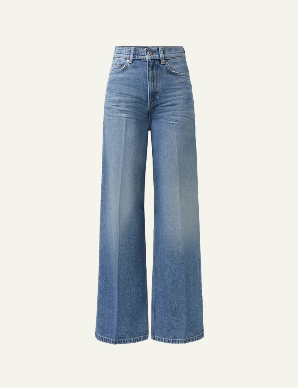 Women's DRYKORN Sear high-waist wide-leg jeans in blue denim
