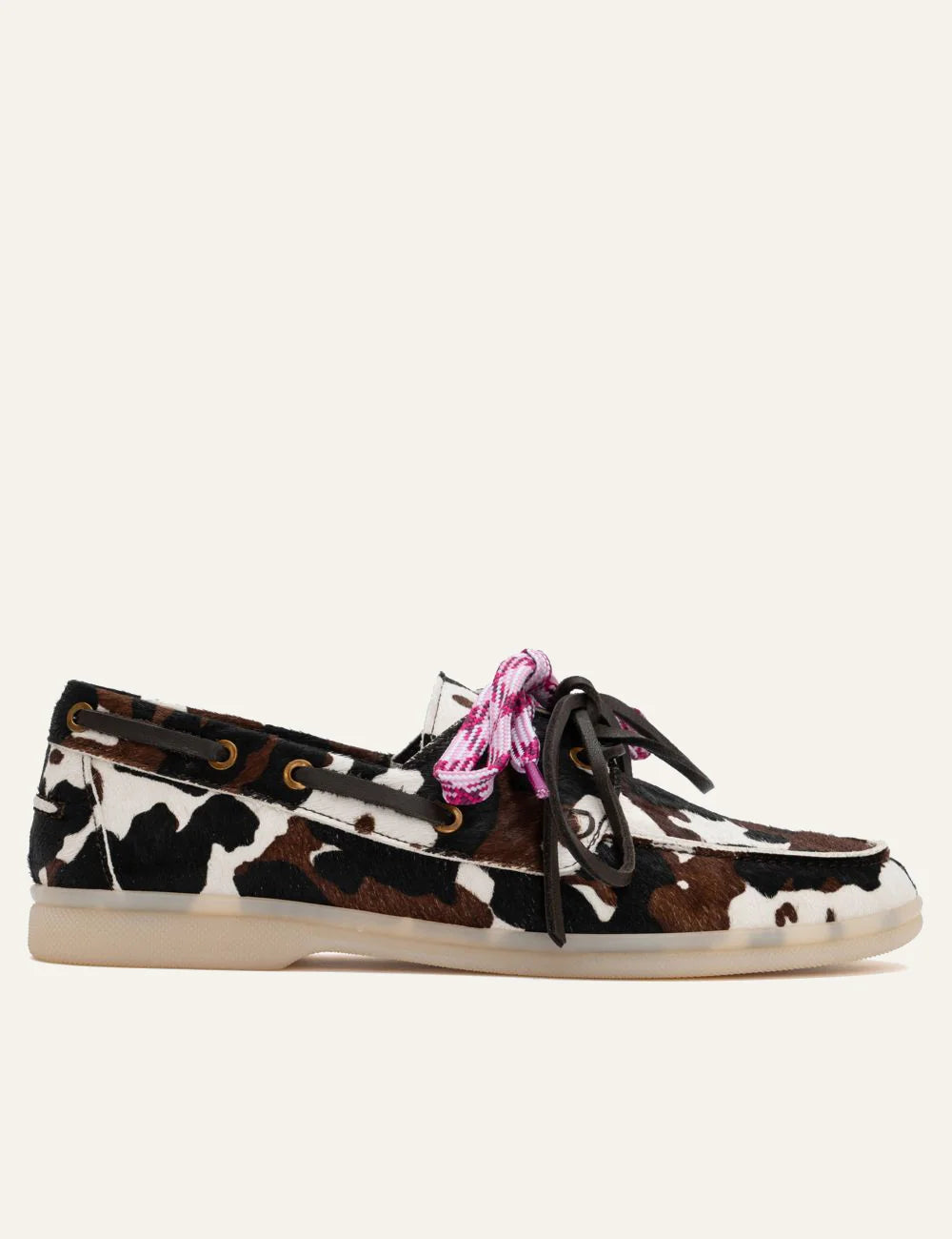 Komis & Komis E509 cow print loafers  side view