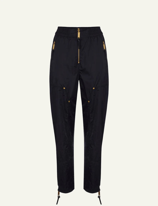 Elisabetta Franchi PA16461E2 trousers voile black front full