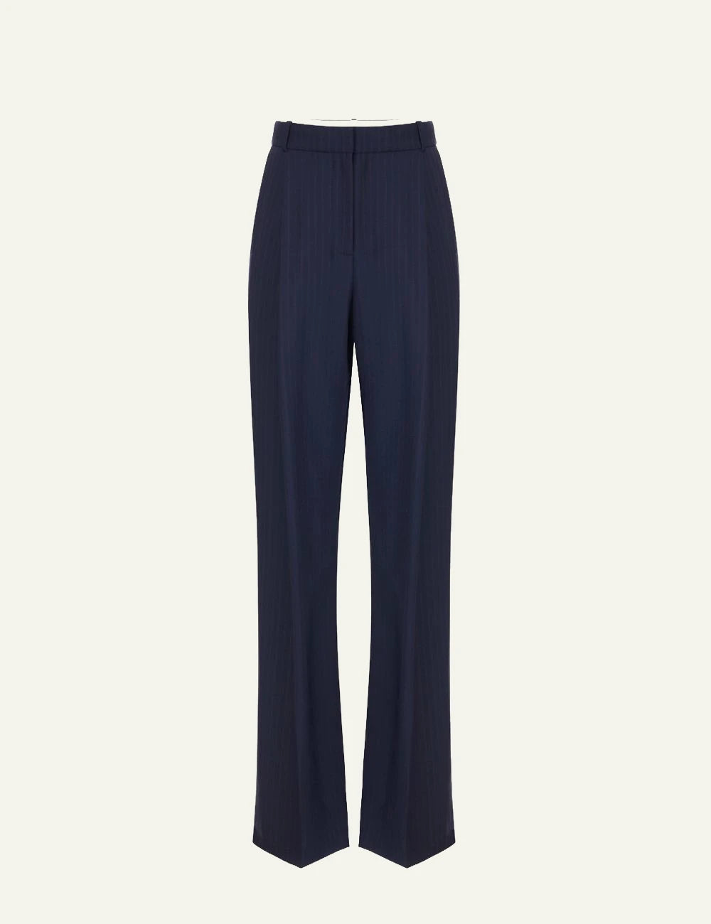 Women's Elisabetta Franchi dark blue pinstripe wool palazzo trousers