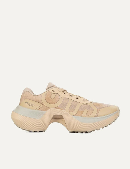 Ena Proto Gravel sneakers beige chunky sole side view