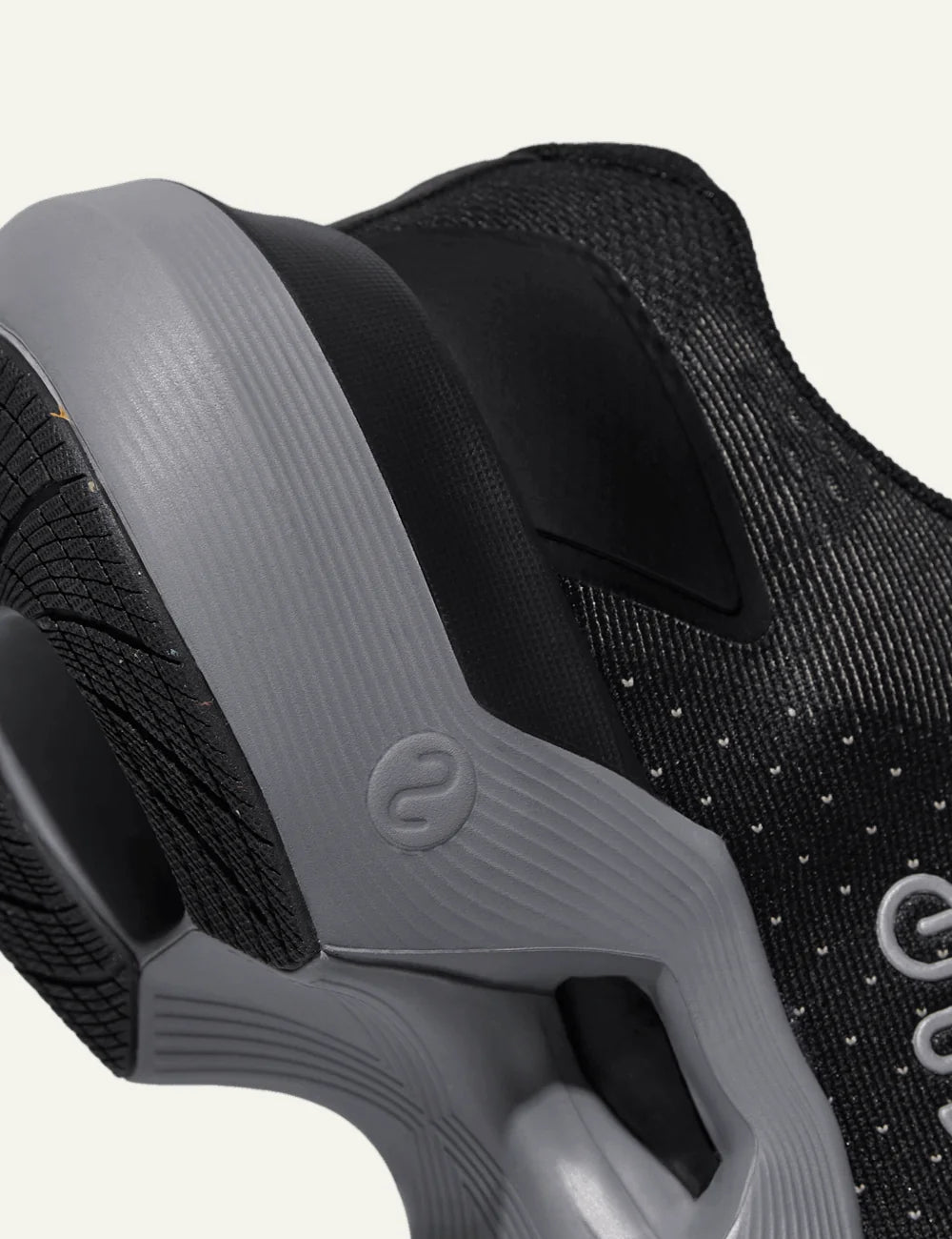 Ena Proto Train sneakers black performance sole back detail view