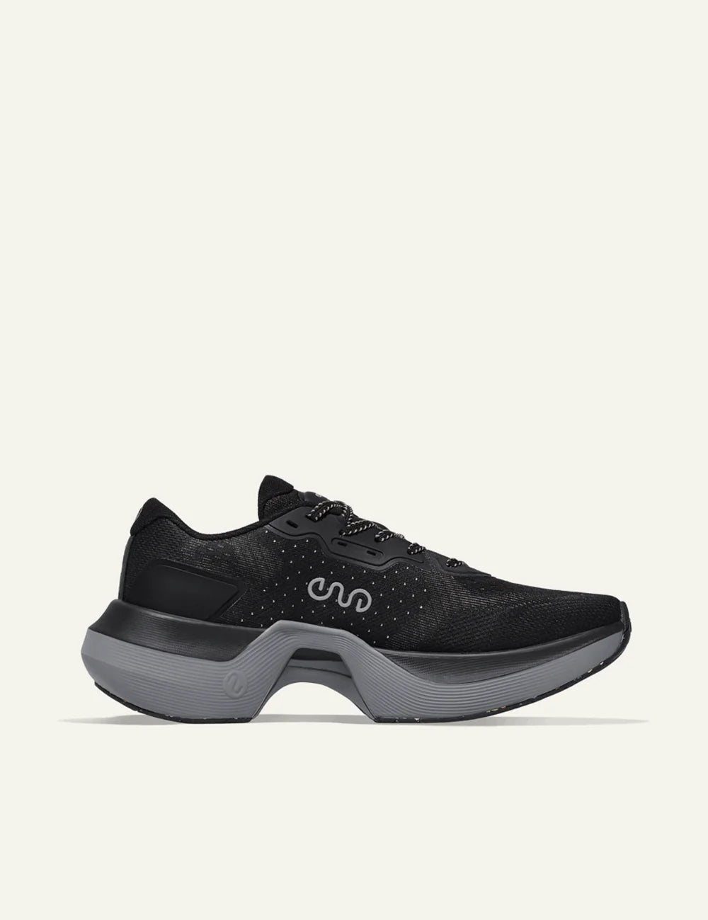 Ena Proto Train sneakers black performance sole side view