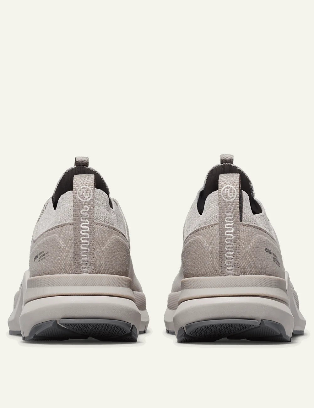 Ena Trexo Nest sneakers beige knit hybrid sole back view