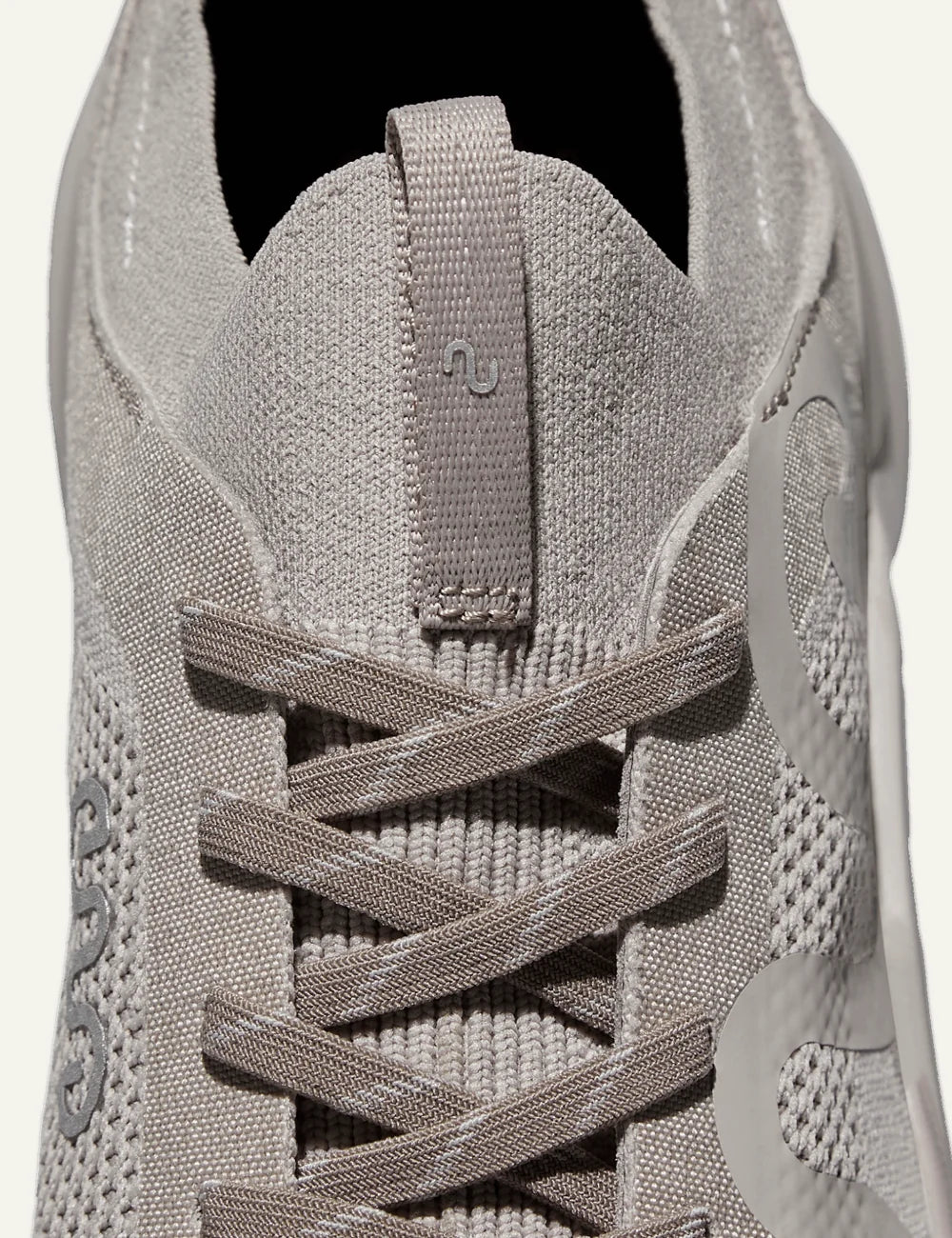 Ena Trexo Nest sneakers beige knit hybrid sole top detail view