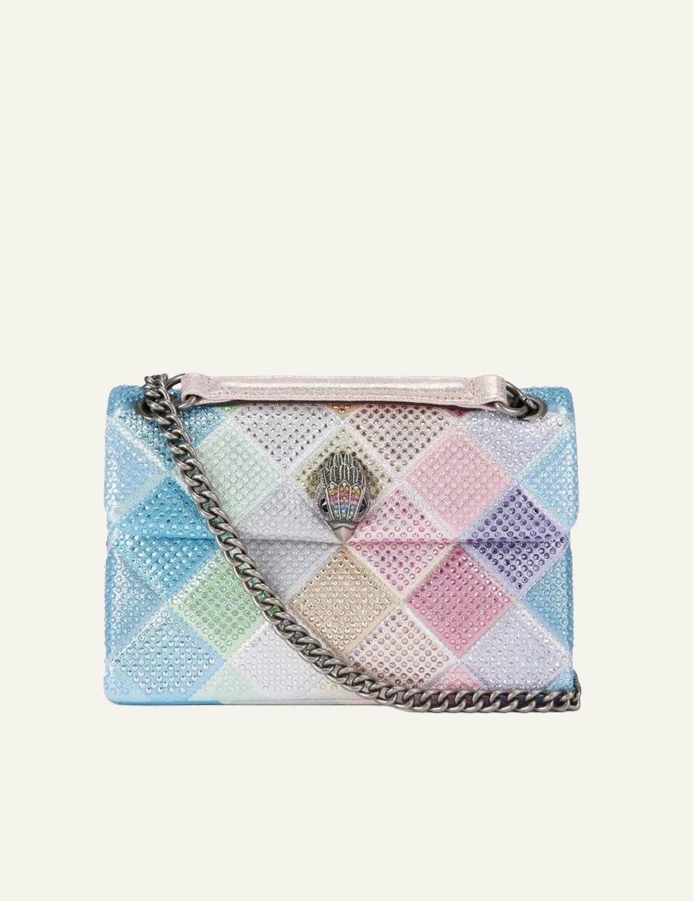 Kurt Geiger London Medium Kensington pastel crystal bag front view
