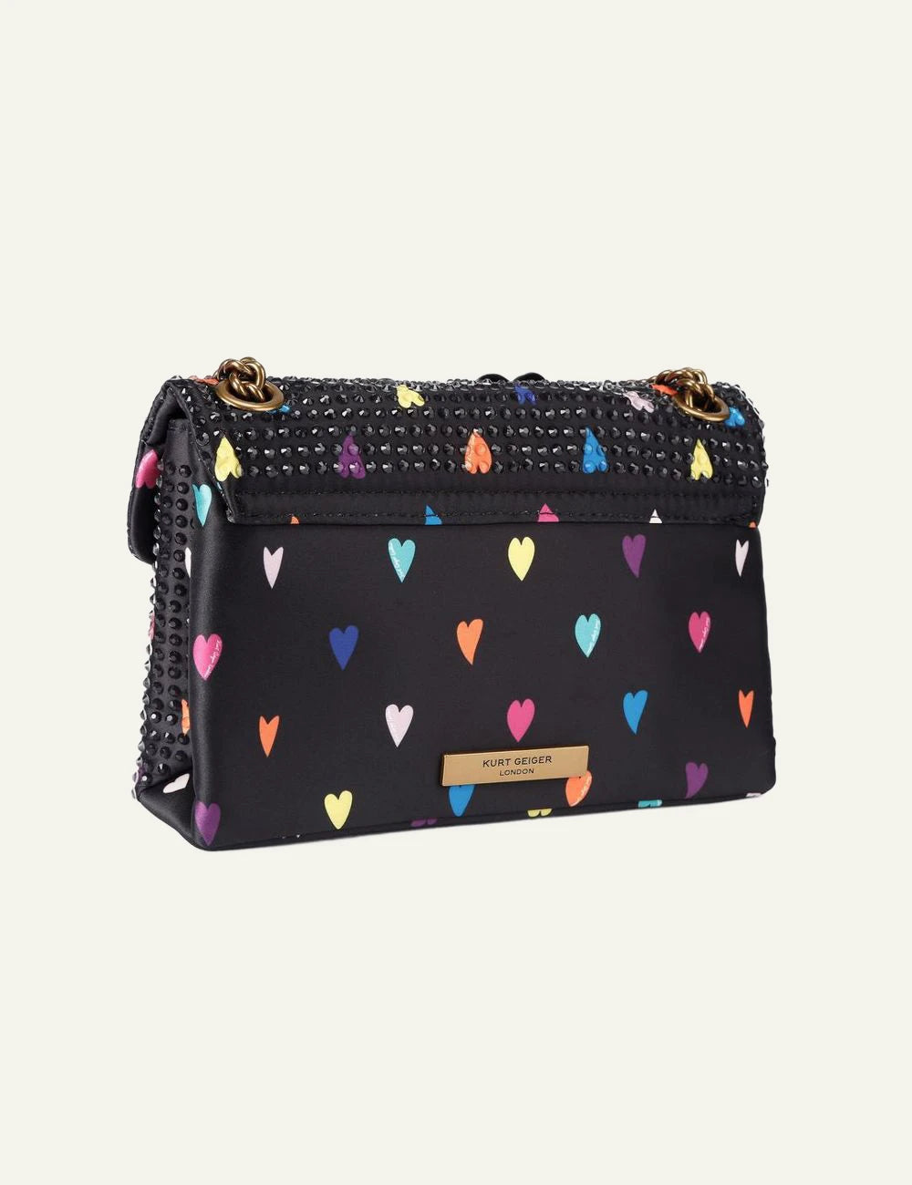 fabric mini kensington black combination fabric kurt geiger london back