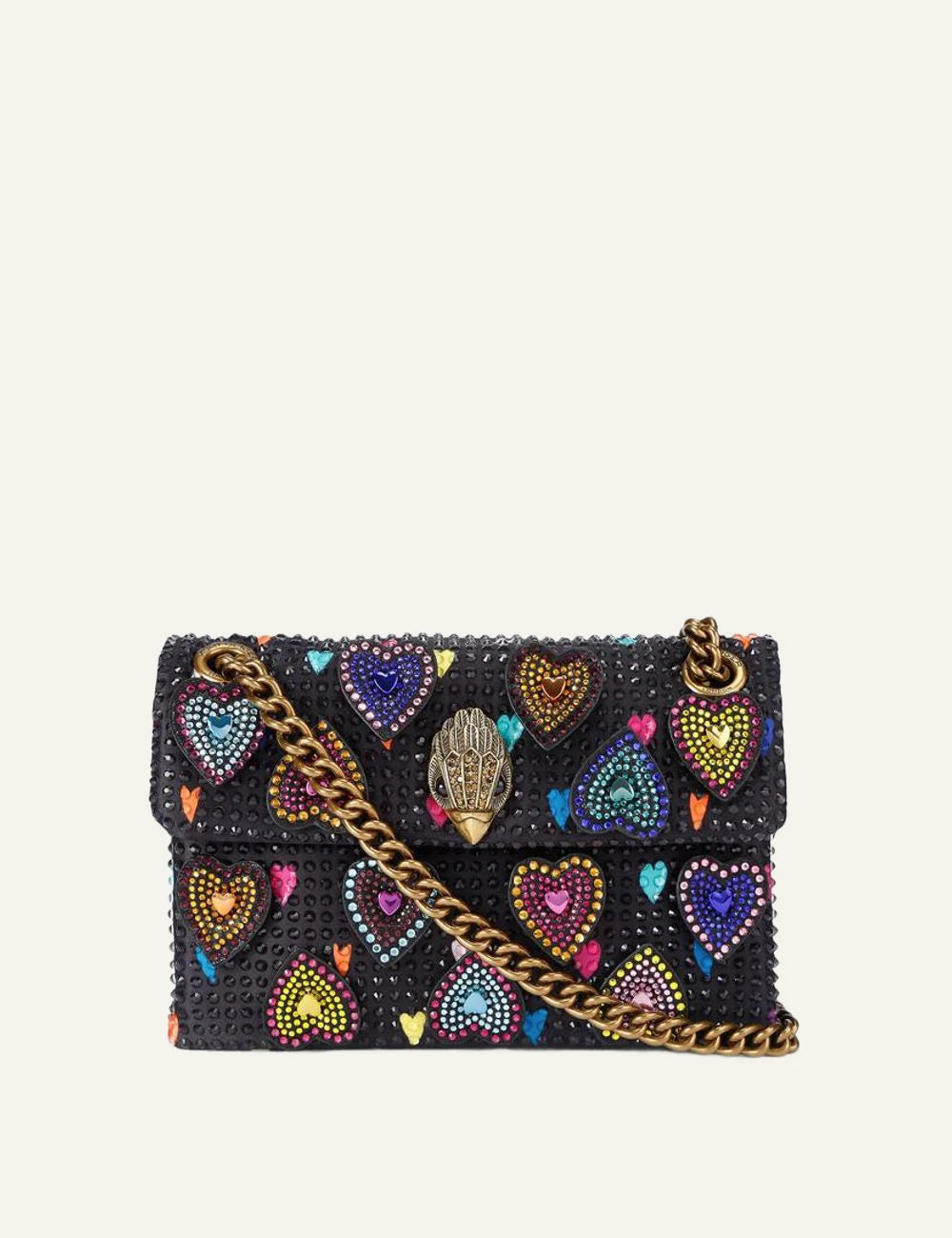 fabric mini kensington black combination fabric kurt geiger london front