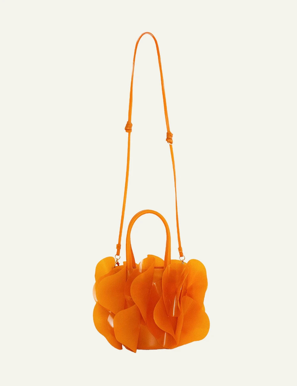 Farm Rio Jelly Flower bag orange ochre front detail view
