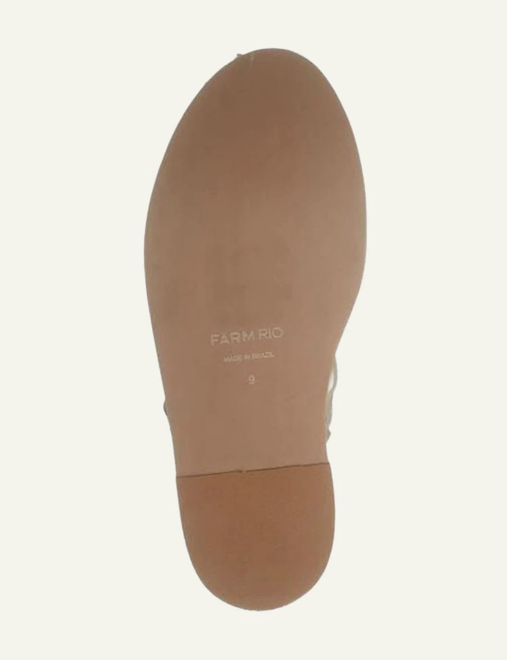 Farm Rio fisherman jelly wedge sandal ivory side view wooden platform sole view