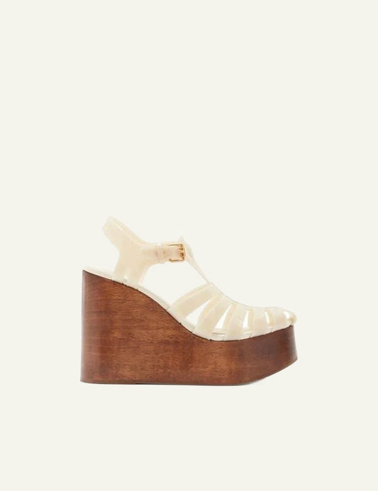 FARM RIO FISHERMAN JELLY WEDGE IVORY