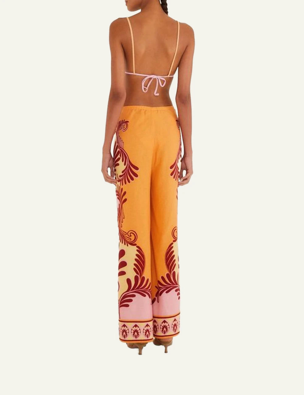 Kurt Geiger MD Kensington Fringes pastel tweed embellished back view