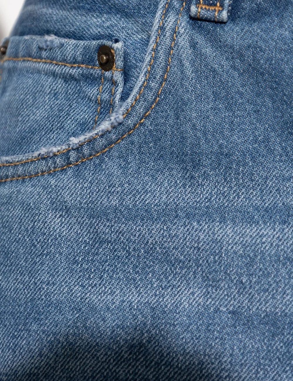 haikure wide leg denim shorts blue detail view
