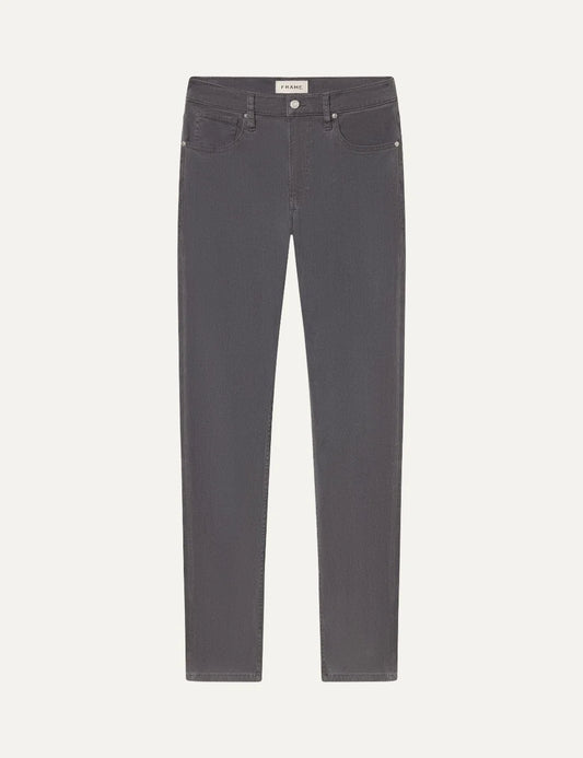 FRAME men's grey stretch twill straight-leg pants
