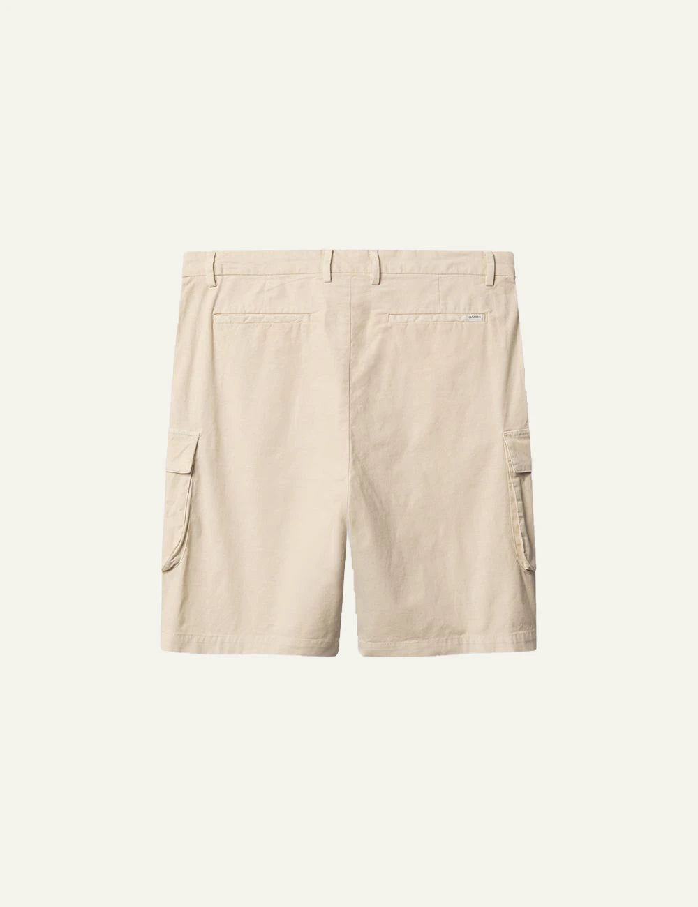 Gabba cargo shorts relaxed fit beige side pockets back view