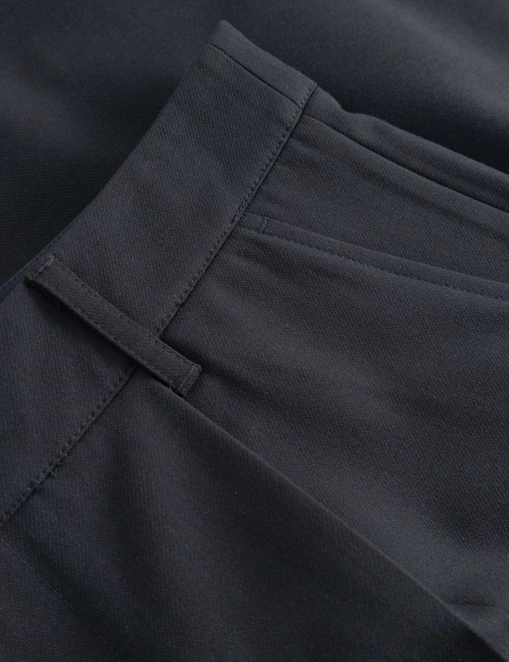 Gabba chino shorts navy relaxed fit pleated pocket view