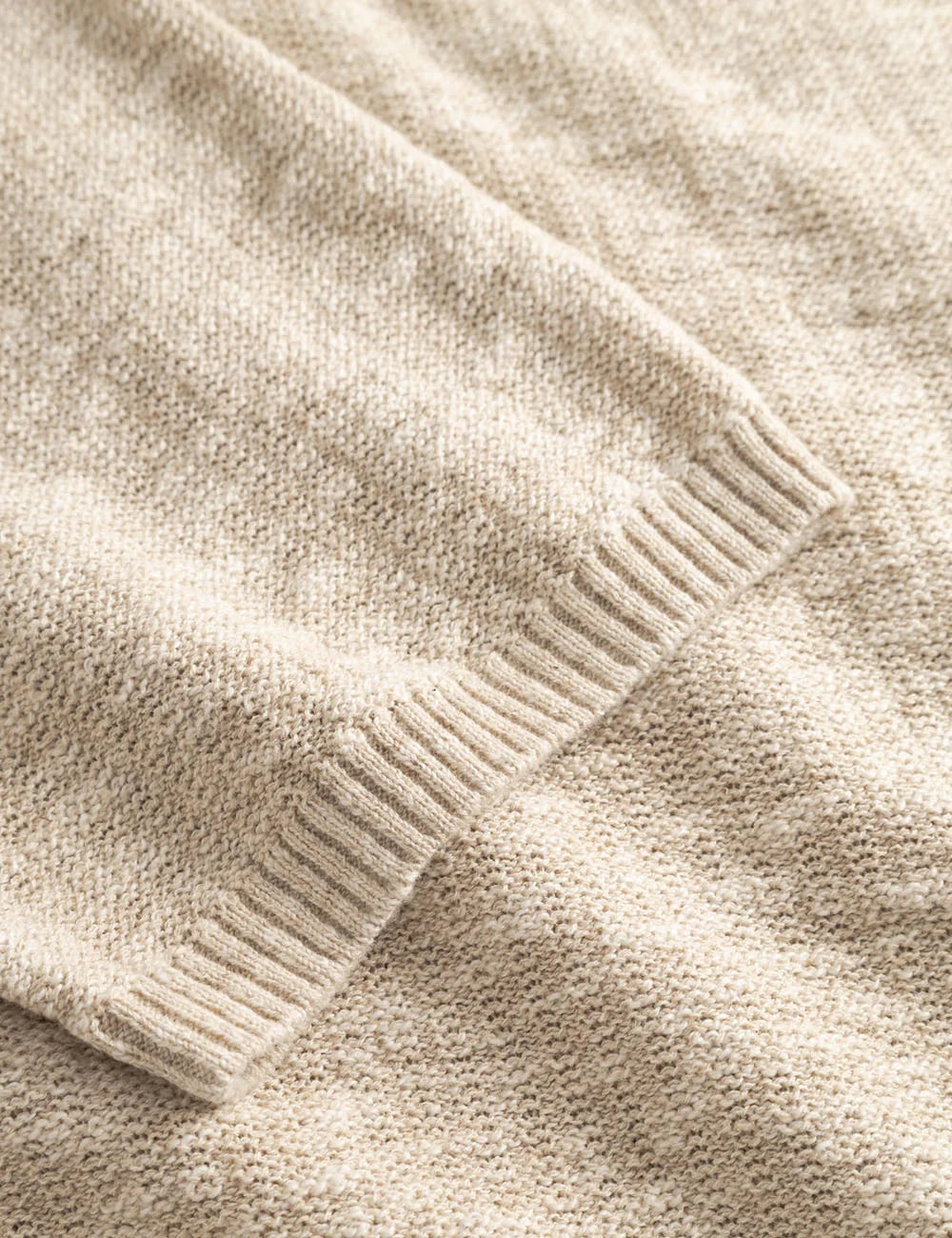 gabba knitted polo shirt beige side detail view