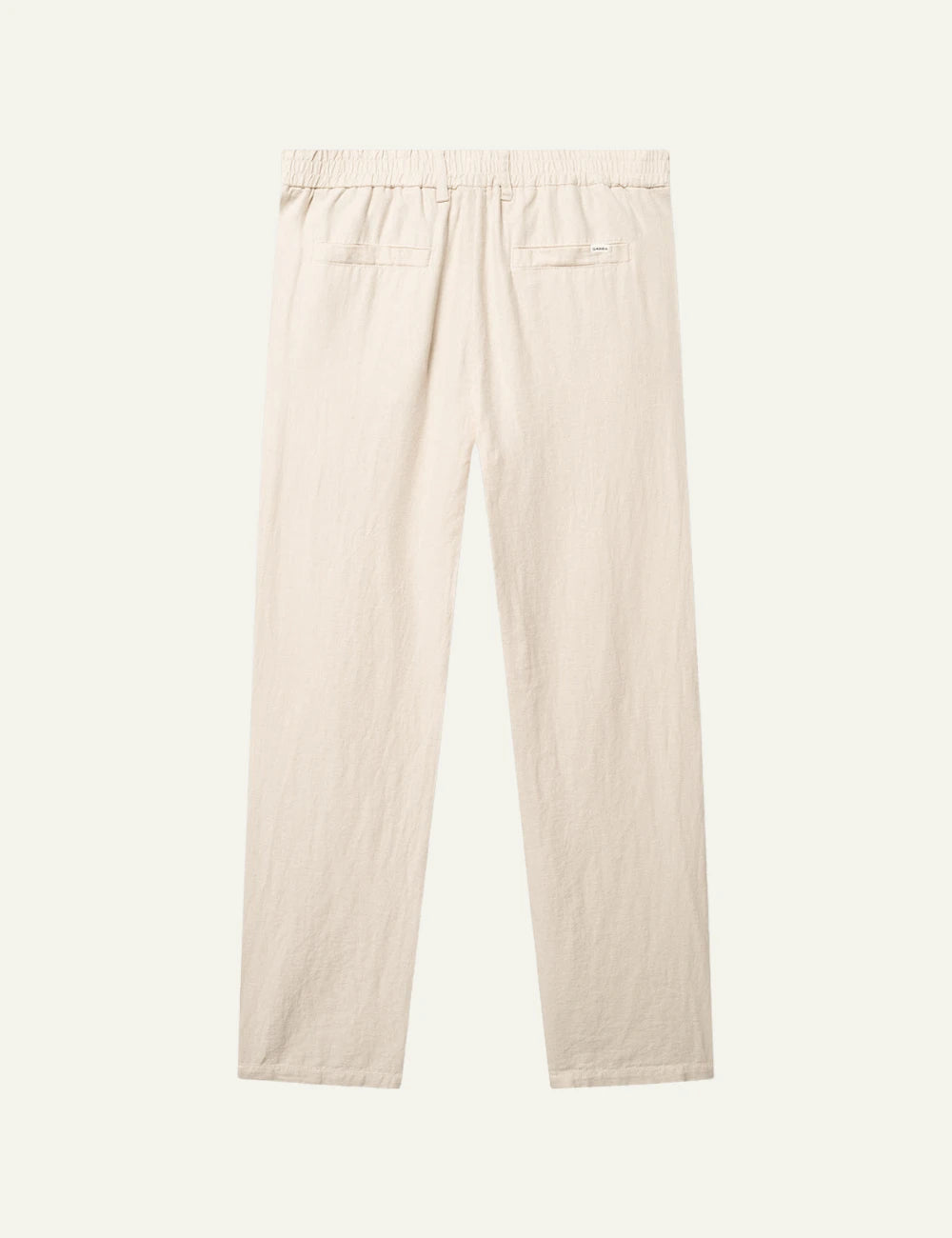 gabba linen trousers cream back flat view