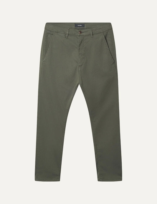 Gabba Men’s Brown Army Slim-Fit Chino Pants