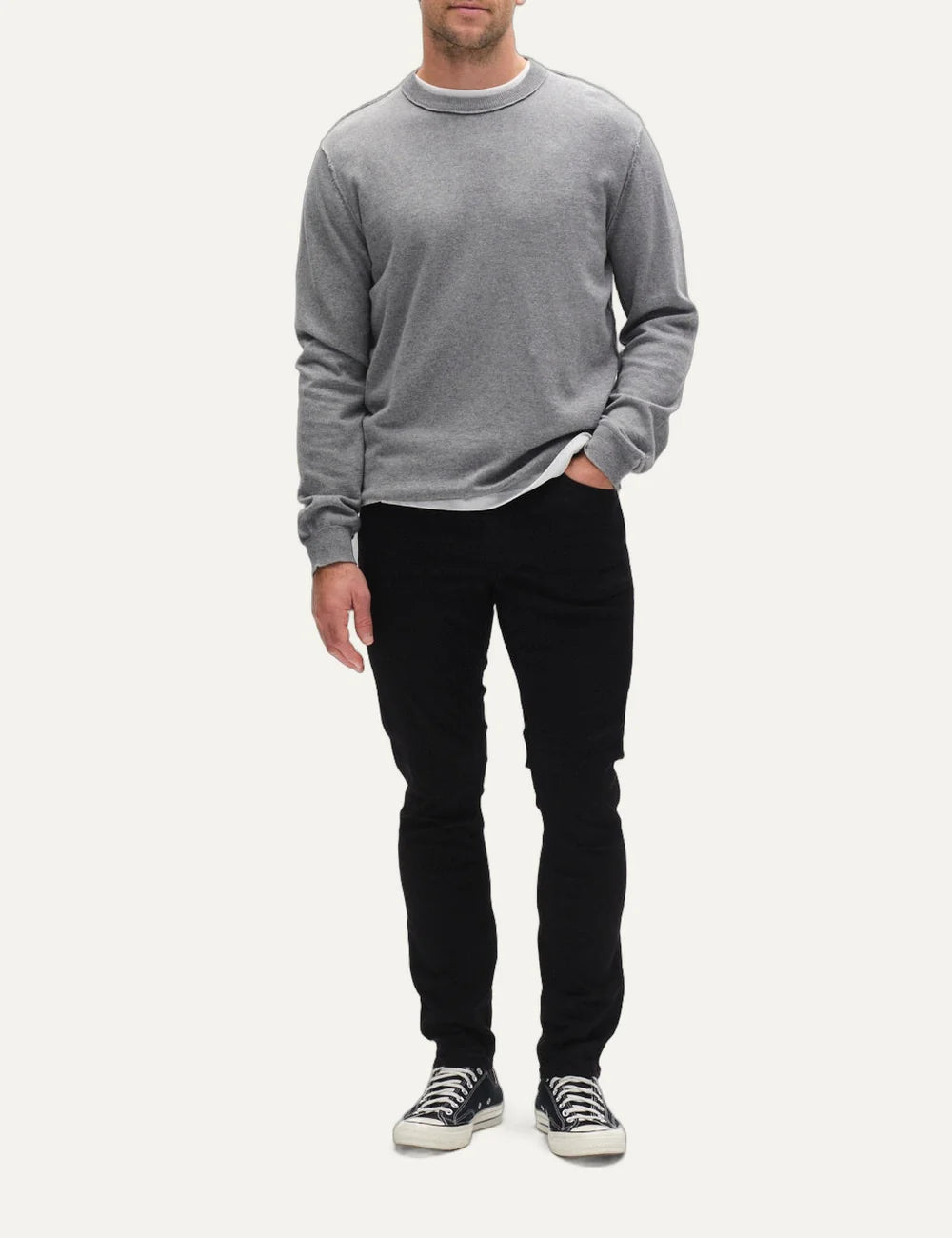 Gabba Men’s Black Slim-Fit Stretch Jeans full body