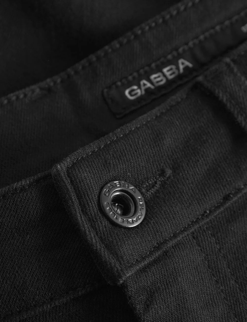 Gabba Men’s Black Straight-Fit Jeans detail