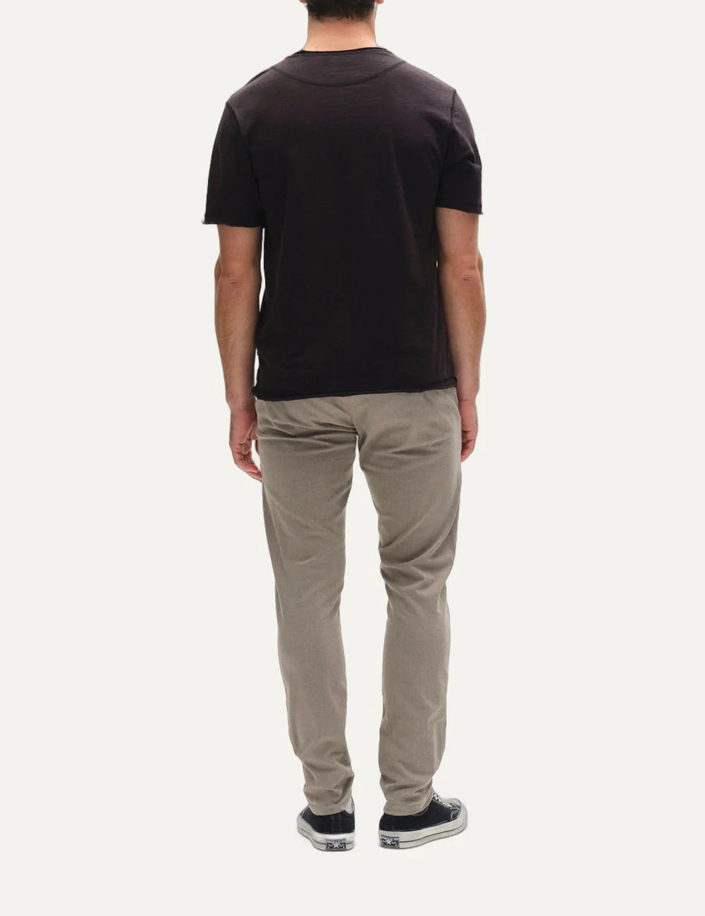 Gabba Men’s Black Textured Cotton T-Shirt back