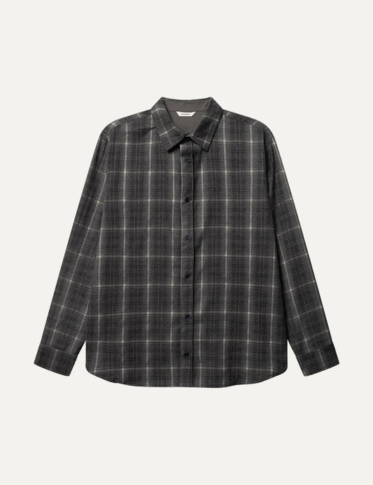 Gabba Men’s Grey Checked Long-Sleeve Shirt
