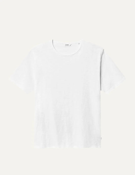 Gabba Men’s White Textured Cotton T-Shirt