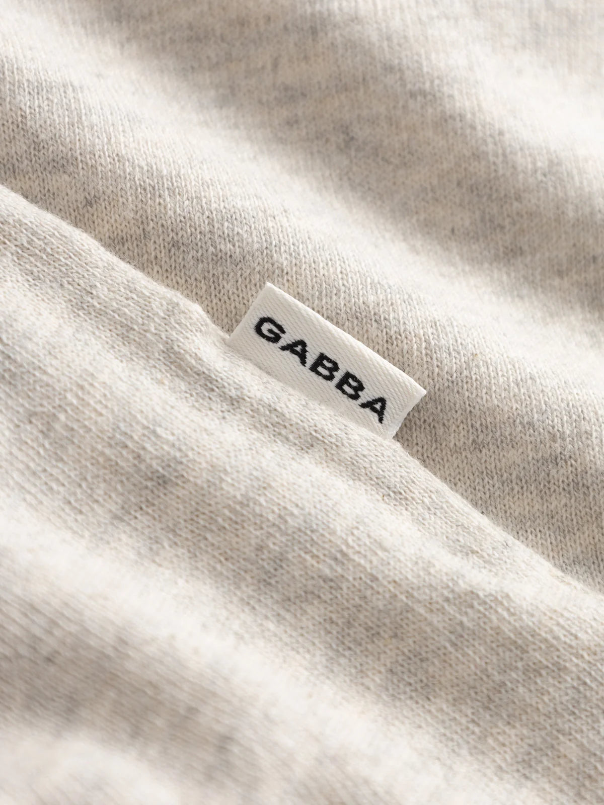 Gabba New SS knit polo beige clean side detail view