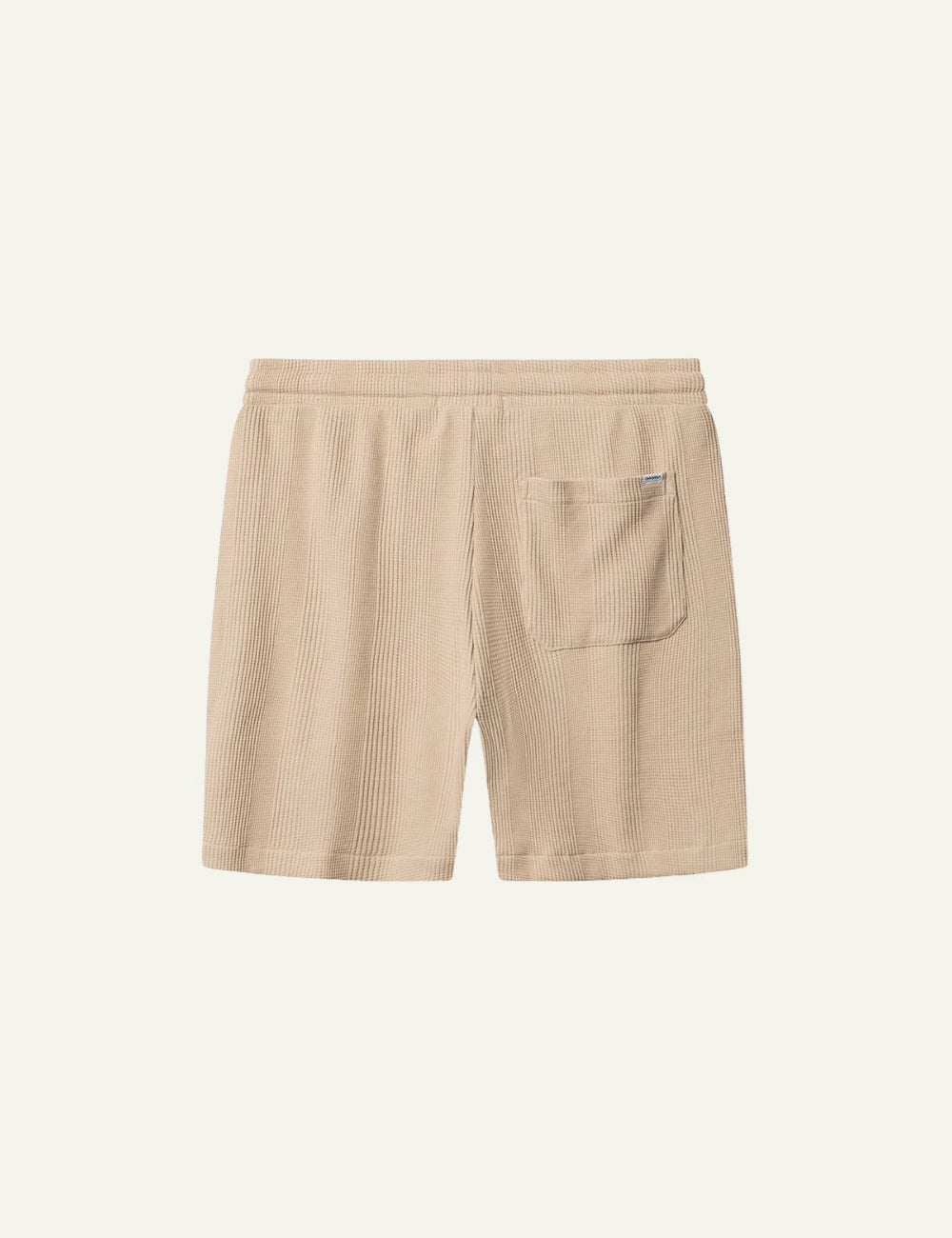 gabba drawstring shorts textured sand back flat view