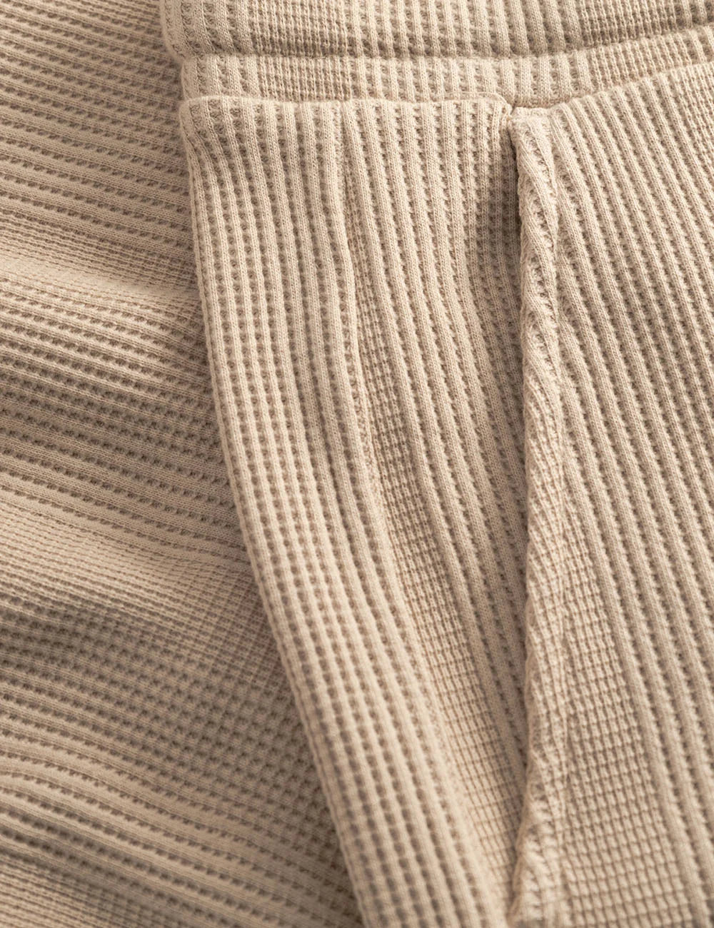 gabba drawstring shorts textured sand side detail view