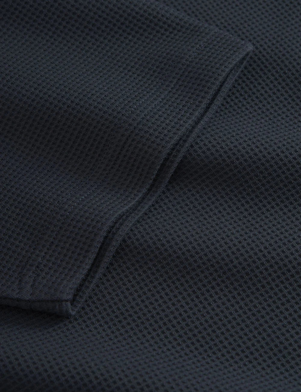 gabba textured polo shirt navy side detail view
