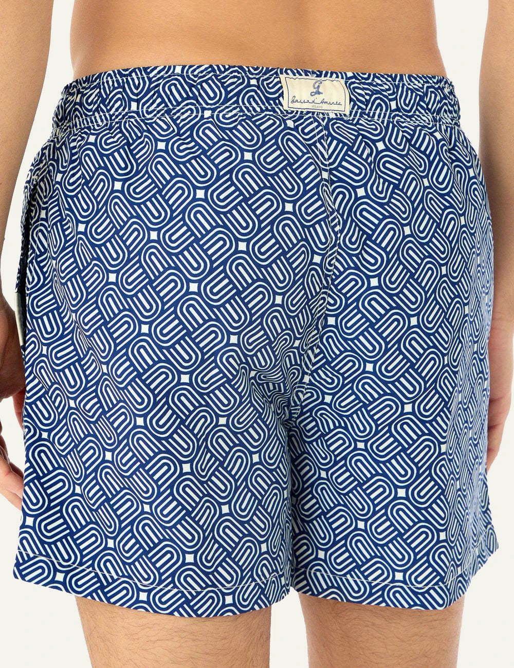 Gassa dAmante Furore blue abstract swim shorts back
