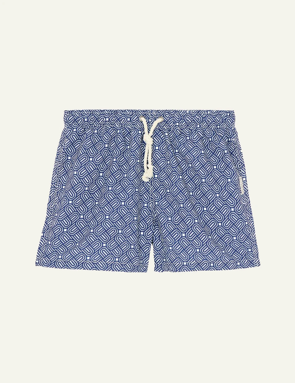 Gassa dAmante Furore blue abstract swim shorts front