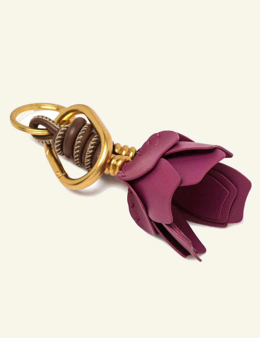 gianni chiarini bag charm fuchsia front detail