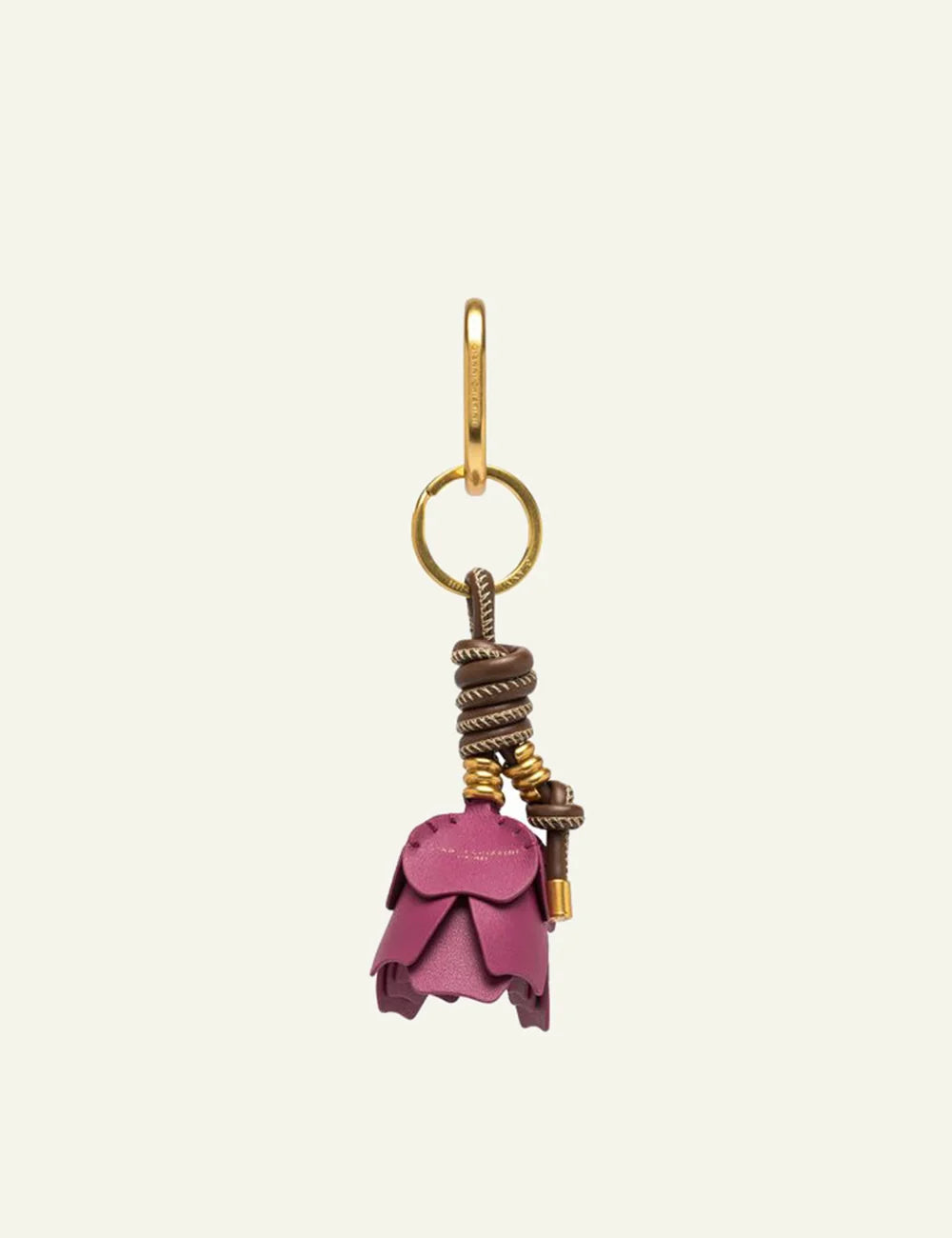 gianni chiarini bag charm fuchsia front