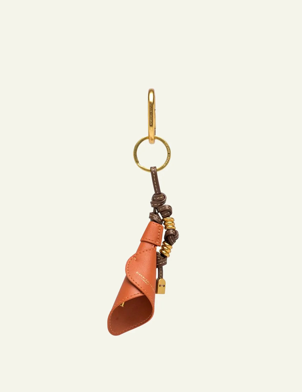gianni chiarini bag charm orange front
