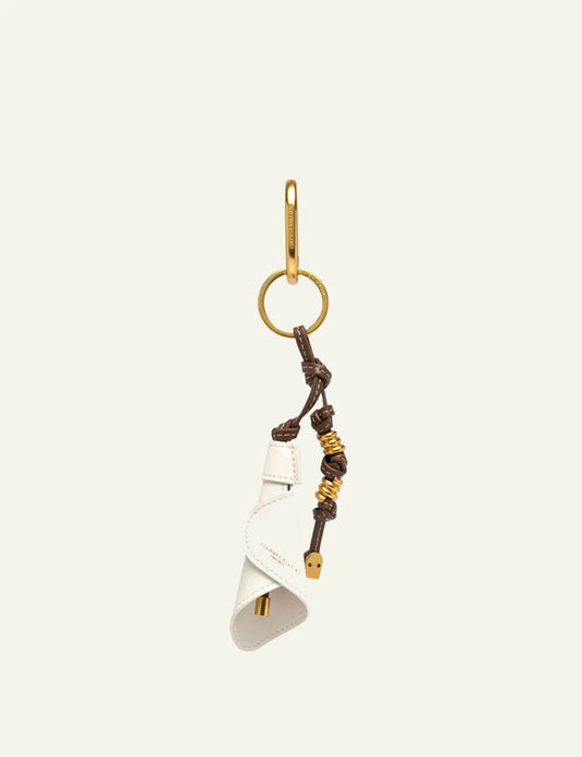 gianni chiarini bag charm white front