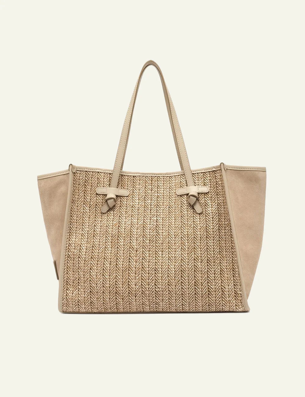 gianni chiarini marcella shopping bag beige front