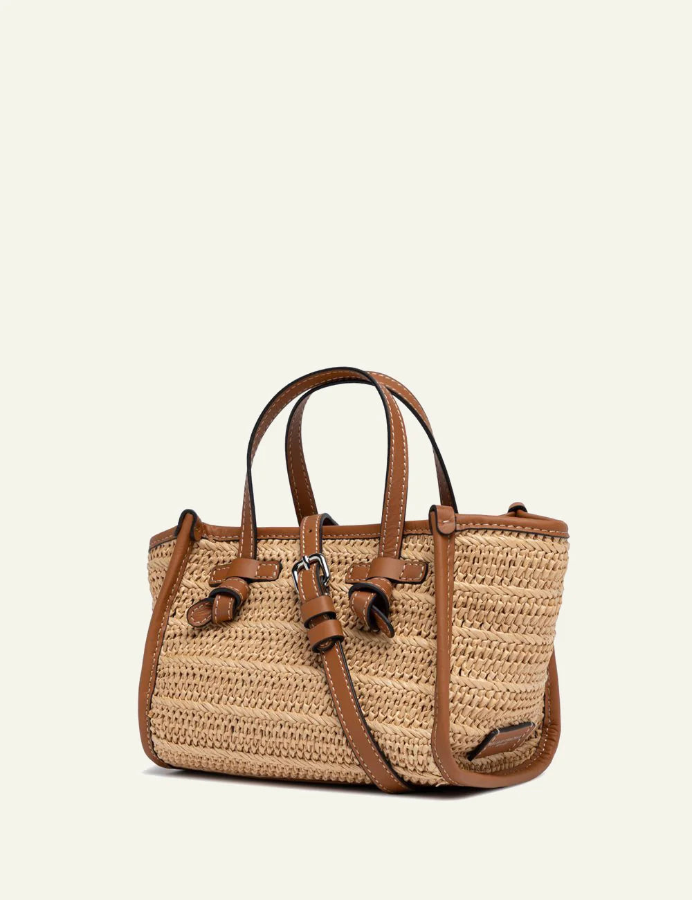 gianni chiarini marcella shopping bag beige side