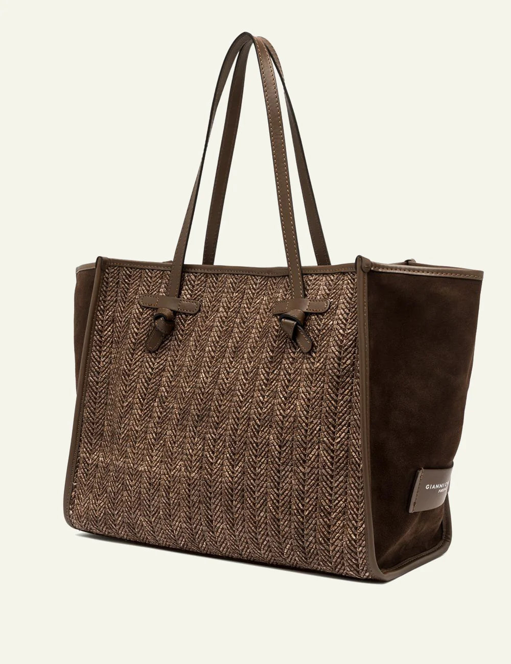 gianni chiarini marcella shopping bag brown side