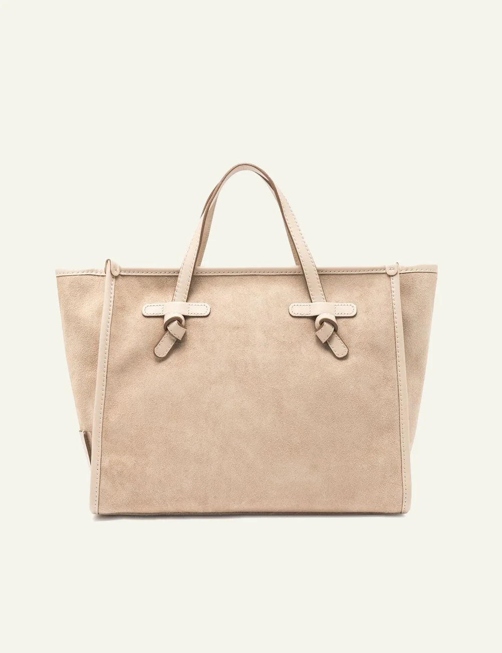 gianni chiarini marcella shopping bag suede beige back