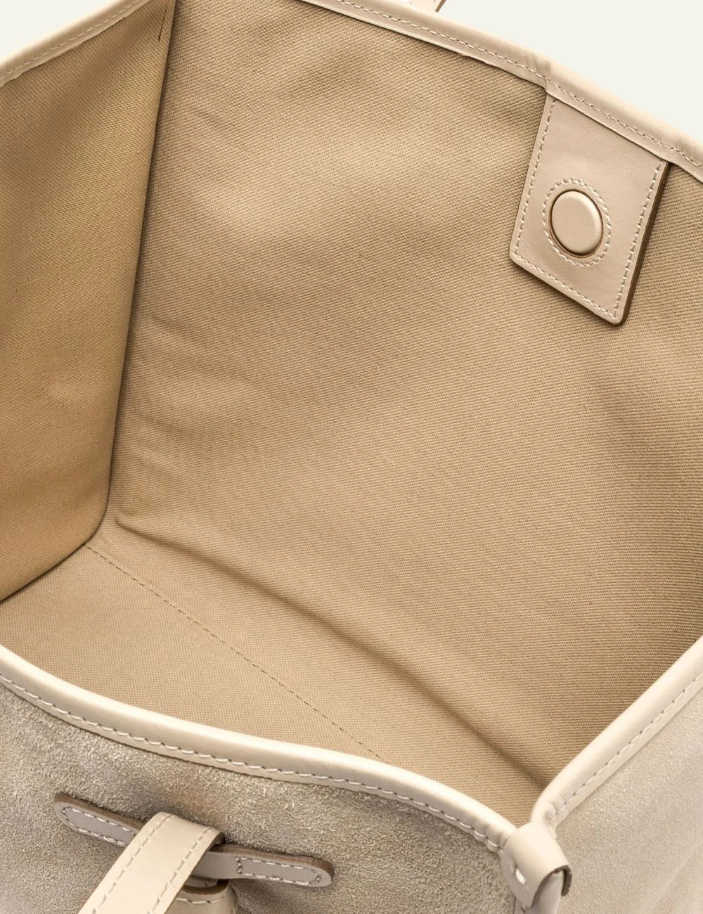 gianni chiarini marcella shopping bag suede ecru top