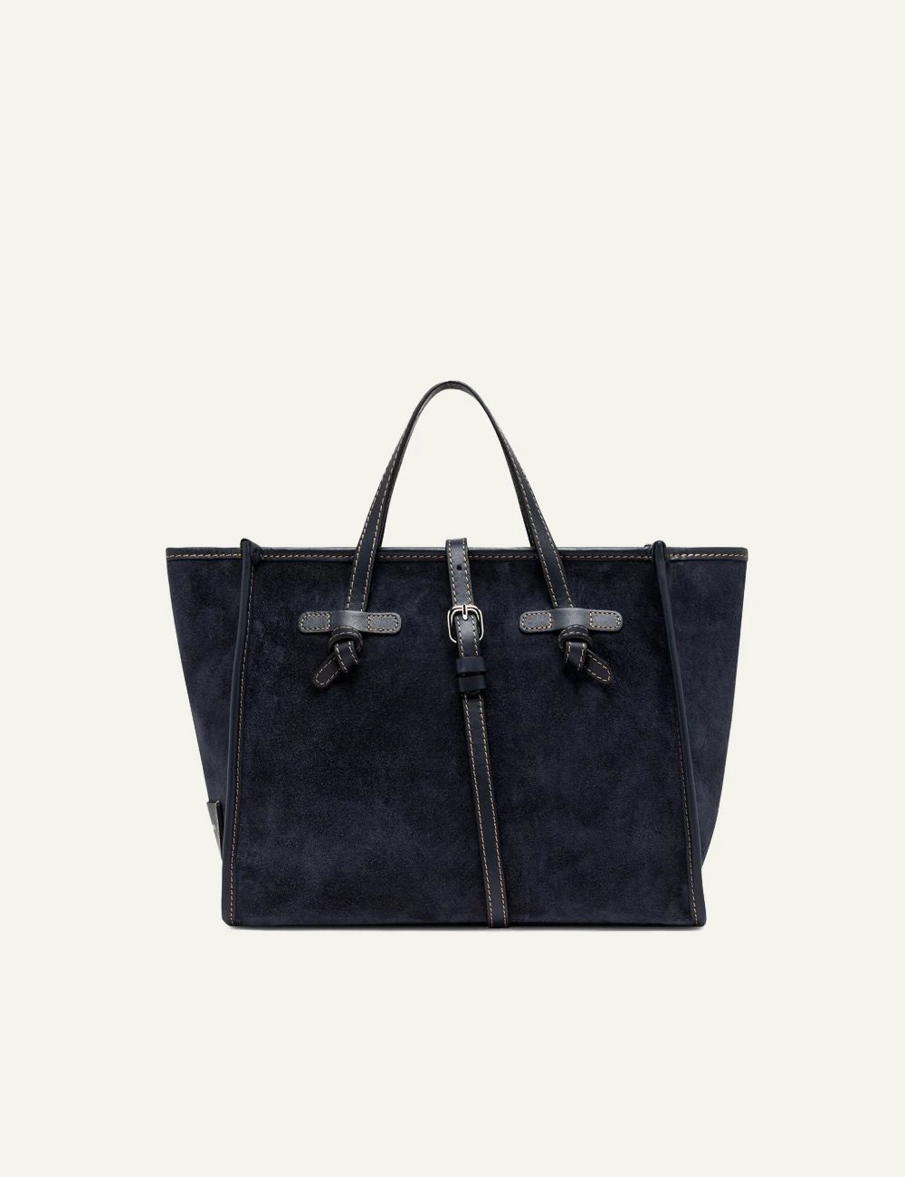 Women's Gianni Chiarini Miss Marcella 32 suede tote bag in blue with leather details